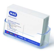 Mas Oval Yatay Şeffaf Kartvizitlik
