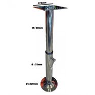 Masa Ve Koltuk Ayağı 2 Kademeli Krom 53-90cm Tekne, Yat Ve Karavan