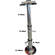 MASA VE KOLTUK AYAĞI 3 KADEMELİ KROM 33-78CM TEKNE, YAT VE KARAVAN