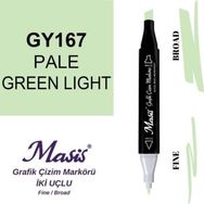 Masis 167 Küf Yeşili Çift Uçlu Marker Grafik Çizim Kalemi
