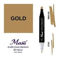 Masis ÇM-G Gold Twin Marker Kalem