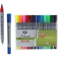 Masis Pvc S5204 12c 12 Renk Fırça Keçe Uç Fineliner Kalem