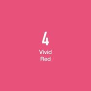 Masis Vivd Red 4 Çift Taraflı Twin Grafik Marker Kalem