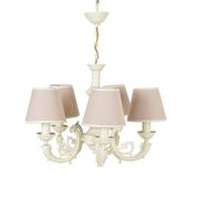 Massarelli Turia Krem Kül 5 Kollu Avize