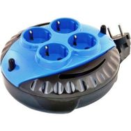 Master 3 x 1,5 mm 3 m Mini Seyyar Makaralı Uzatma Kablosu