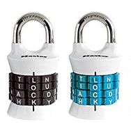 Master Lock Dikey Zuruecksetzbar kelime kombinasyon asma kilit, 1535DWD