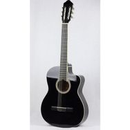 Masterwork LC 3900 CEQ BK Elektro Klasik Gitar