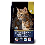 Matisse 10 kg Somonlu ve Tuna Balıklı Kedi Maması ve 4 Adet Temizlik Mendili