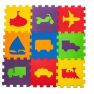 Matrax Eva Taşıtlar Puzzle Halı