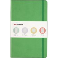 Matt Notebook 13x21 cm Lastikli Noktalı Yeşil Defter