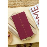 Matt Notebook 2026 Yılı 12 Aylık Bordo Haftalık Keten Cep Ajandası