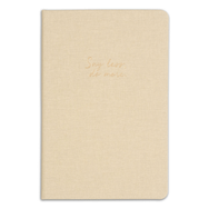 Matt Notebook Sert Kapak Düz Çizgisiz 14x20 cm Bej Defter