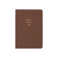 Matt Notebook Sert Kapak Düz Çizgisiz 14x20 cm Kahverengi Defter