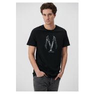 Mavi 0611023-900 Slim Fit Siyah Erkek Baskılı T-shirt