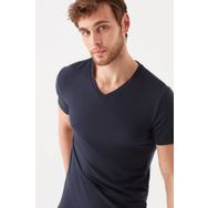 Mavi 061748-17588 Lacivert V Yaka Streç Erkek T-shirt