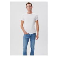 Mavi 06605622 Beyaz Basic Erkek T-shirt