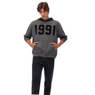 Mavi 0S10166-70088 Gri 1991 Baskılı Erkek Sweatshirt