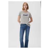 Mavi 166422-25702 Logo Baskılı Gri Kadın T-Shirt