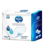 Mavi Beyaz 60x90 cm 180 Adet Kaydırmaz Bantlı Hasta Alt Açma Yatak Koruyucu Örtü