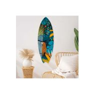 Mavion Jungle Renkli 100x33 cm Dekoratif Sörf Tahtası