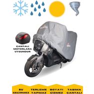 MaxDurable Aprilia Scarabeo 200 Arka Çanta Uyumlu Su Geçirmez Motosiklet Brandası
