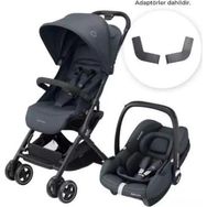 Maxi-Cosi Lara 2-CabrioFix I-Size Ultra Kompakt Kabin Boy Seyahat Sistem Essential Graphite Bebek Arabası