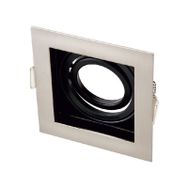 Maxled MX-2036 Sıva Altı GU-10 Duylu Kare Saten Siyah Dekoratif Spot Kasa