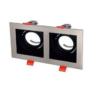 Maxled MX-2038 Sıva Altı GU-10 Duylu İkili Saten Siyah Dekoratif Spot Kasa