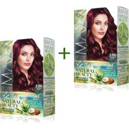 Maxx Deluxe 2 Paket Natural Beauty Amonyaksız 3.66 Patlıcan Moru Saç Boyası