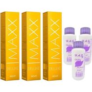 Maxx Deluxe 7/0 Kumral 3x60 ml Saç Boyası + 3x60 ml Oksidan