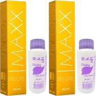Maxx Deluxe 8/1 Küllü Açık Kumral 2x60 ml Tüp Saç Boyası + 2x60 ml Oksidan