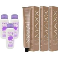 Maxx Deluxe 8/73 Karamel 3x60 ml Saç Boyası + 3x60 ml Oksidan