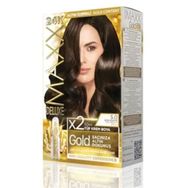 Maxx Deluxe Gold Açık Kahve 5.0 24K Altın Parçacıklı 2x50 ml Saç Boyası