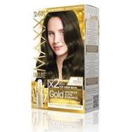 Maxx Deluxe Gold Yoğun Küllü Koyu Kumral 6.11 24K Altın Parçacıklı 2x50 ml Saç Boyası