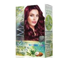 Maxx Deluxe Natural Beauty 3.66 Patlıcan Moru Set Saç Boyası