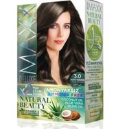 Maxx Deluxe Natural Beauty Amonyaksız 3.0 Koyu Kahve Saç Boyası