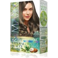 Maxx Deluxe Natural Beauty Amonyaksız 8.11 Yoğun Açık Küllü Kumral Saç Boyası