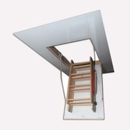 Maya 130x70 cm Ahşap Katlanır Çatı Merdiveni