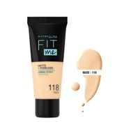 Maybelline Fit Me Matte Poreless No:118 Nude Fondöten