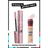 Maybelline Instant Anti Age Eraser 01 Light Kapatıcı + Lash Sensational Sky High Maskara