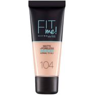 Maybelline New York Fit Me Matte+Poreless Fondöten 104 Soft Ivory Mat Fondöten