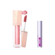 Maybelline New York Lifter Gloss Nemlendirici Dudak Parlatıcısı 004 Silk Mini Falsies Surreal Maskara 4.7 ml Makyaj Seti