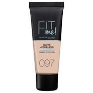 Maybelline New York No:97 Natural Fit Me Matte Poreless Fondöten