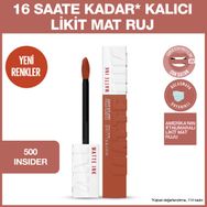 Maybelline New York Super Stay Matte Ink 500 Insider Likit Mat Ruj