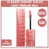 Maybelline New York Super Stay Vinly Ink 100 Charmed Likit Parlak Ruj