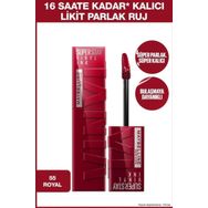 Maybelline New York Super Stay Vinyl Ink Uzun Süre Kalıcı 55 Royal Likit Parlak Ruj
