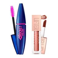 Maybelline New York Volum Express Rocket Ekstra Siyah Maskara Lifter Gloss 009 Topaz Nemlendirici Dudak Parlatıcısı
