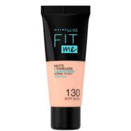 Maybelline No: 130 Buff Beige Fit Me Matte +Poreless Normal To Oily 30 ml Foundation