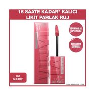 Maybelline Super Stay Vinyl Ink Uzun Süre Kalıcı 160 Sultry Likit Parlak Ruj