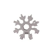 Mbois Hex Key 18 Fonksiyon Kardelen Çok Fonksiyonlu Paslanmaz Çelik Anahtar Alyan Takımı ve Anahtarlık Kar Tanesi Alyan Takımı